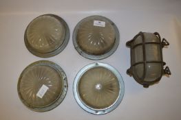 Set of Four Ship's Bulkhead Lights