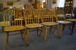Set of Four Ercol Stickback Windsor Dining Chairs