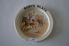 Carltonware Baby Plate 