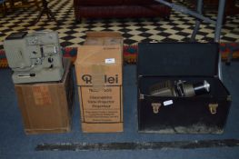 Three Vintage Slide Projectors