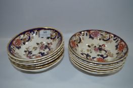 Set of Twelve Masons Blue Mandalay Fruit Bowls