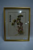 Framed Chinese Silk Panel