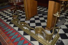 Large Brass Fire Fender