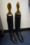 Pair of Leather Riding Boots with Stretchers