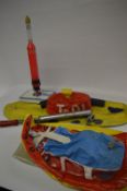Vintage Air Pump Rocket, Blow Up Submarine and Boat