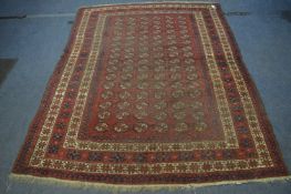 Red Ground Rug 5'8