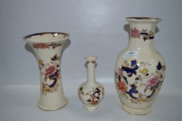 Three Masons Blue Mandalay Vases