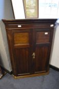 Georgian Oak Corner Cabinet
