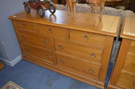 Solid Oak Seven Drawer Chest
