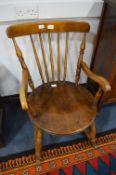 Circular Seated Stickback Rocking Chair