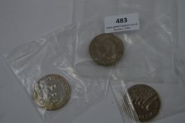 Three Commemorative £5 Coins