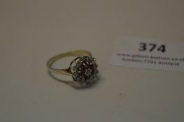 9cT Gold Dress Ring Set with Stones