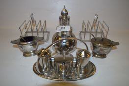 Old Hall Chrome Plate Cruet Sets and Toast Racks, etc.
