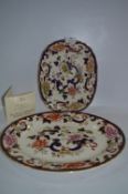 Two Masons Blue Mandalay Meat Plates