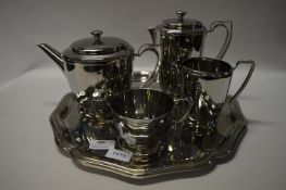Old Hall Stainless Steel Five Piece Tea Set