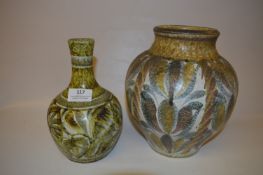 Two Denby Glyn College Vases