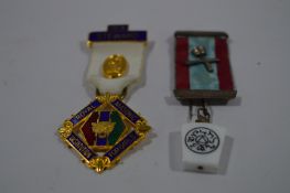 Two Masonic Medal with Ribbons