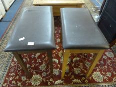Pair of Dressing Table Stools with Lift up Lids