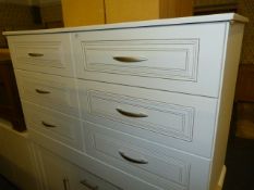 *White Six Drawer Chest