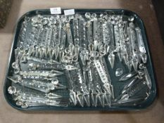 Approximately 45 Glass Droplet Lusters