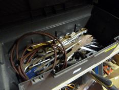 Toolbox Containing Spanners, Screwdrivers, Hammer, etc.