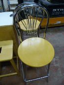 Pair of Chrome High Seat Stools