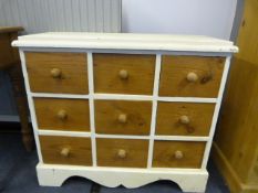Nine Drawer Pine Chest