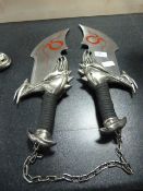 Pair of God of War Chained Swords