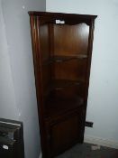 Oak Open Shelf Corner Unit