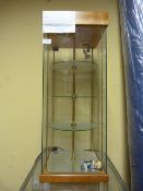 Countertop Illuminated Plate Glass Display Unit