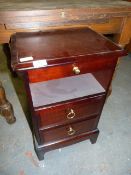 Rosewood Side Cabinet with Two Drawers