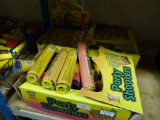 Three Boxes Containing Party Shooters, Bubble Tubs, etc.