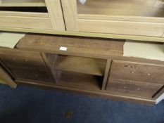 *Medium Oak Sideboard with Two Doors and Undershelf
