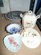 Selection of Pottery, Masons Pot and Decorative Plates