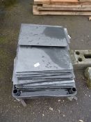 *Quantity of Roofing Slates, Trolley, Inspection Covers, Wheelbarrow and a Stainless Steel Sink