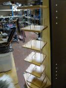 Perspex and Beech Spinner Display Unit