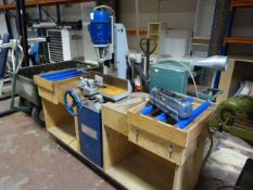 Sedgwick Three Phase Chisel Mortiser with Side Tables and Feed Rollers