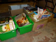 Four Boxes of Books, Children's Books, Cook Books, etc.
