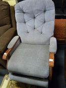 Beech Framed Reclining Armchair