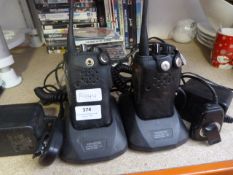 Pair of Kenwood Walkie Talkies with Chargers
