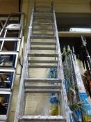 Aluminium Triple Extending Ladders 7'-18'