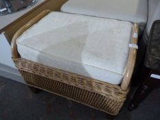 Cane Cushion Seated Stool