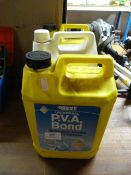 Two Tubs of PVA Adhesive and one Tub of Liquid Detergent