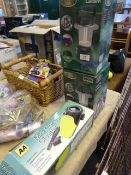 Two Camping Lanterns and a Mini Car Vacuum Cleaner