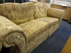Brown Patterned Sofa
