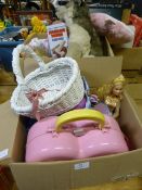 Two Boxes of Toys; Lucy Locket Dolls and Soft Toys