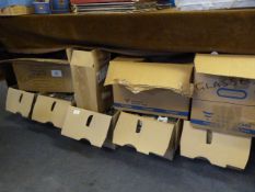 Nine Boxes of Drinking Glassware (Mostly Pint Glasses)