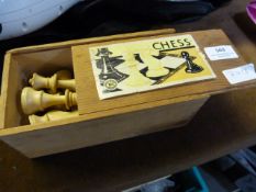 Wooden Boxed Chess Set
