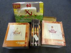 Anchor Butter Dish, Dr Who Books, Girl on Swing Ornaments