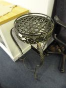 Wrought Metal Plant Stand